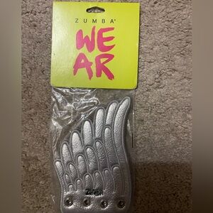 Zumba Fitness Silver Shoe Charms